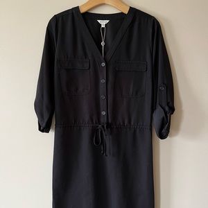 NWT Black Max Studio Dress Front Pockets XS